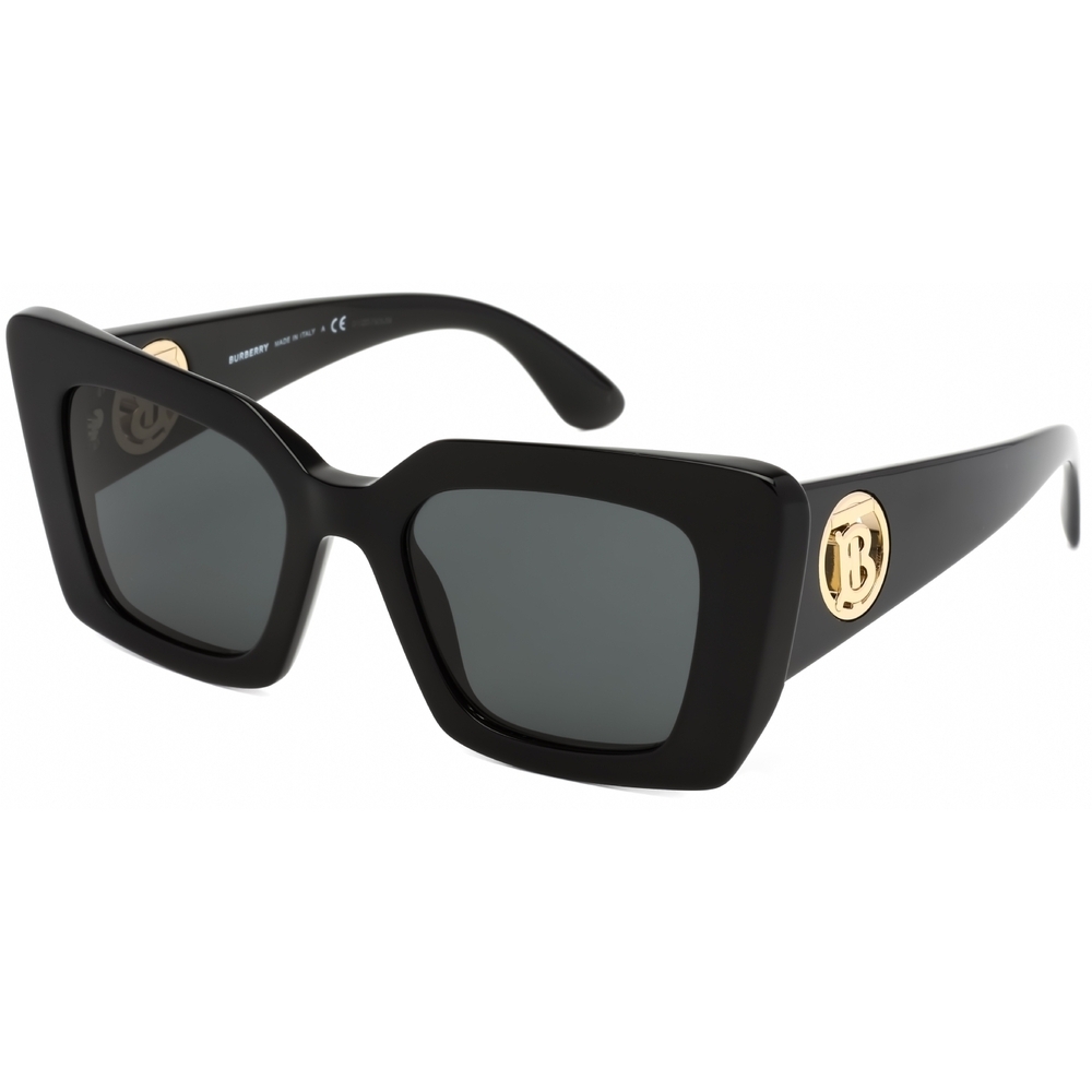 NWT Burberry BE4344-300187 Black Cat Eye 51mm Sunglasses